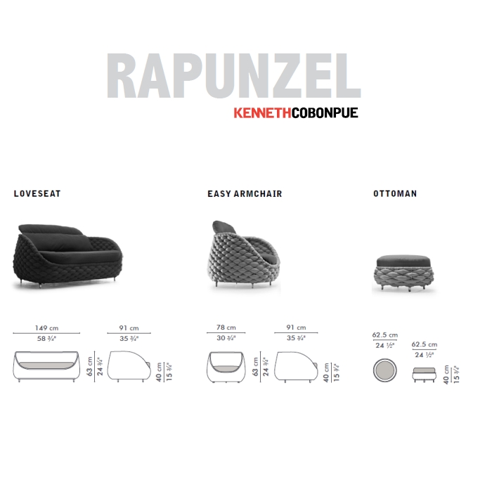 RAPUNZEL Love seat – Kenneth Cobonpue - ArenasCollection.com