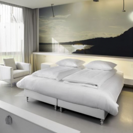 Satin Baumwoll-Spannbetttuch für hohe Matratzen - De Witte Lietaer