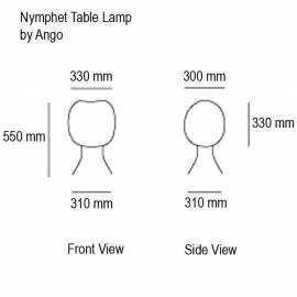 Nymphet Lampe à poser - Ango -40%